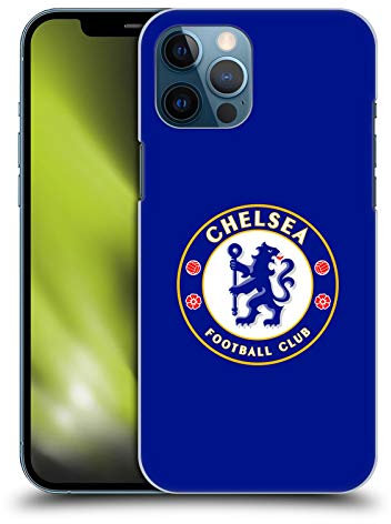 Head Case Designs Licenza Ufficiale Chelsea Football Club Pieno Blu Stemma Custodia Cover Dura per Parte Posteriore Compatibile con Apple iPhone 12 PRO Max