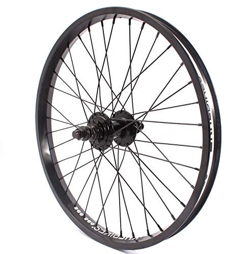KHE BMX Hinterrad Alu Felge KHE BIG400 36 Loch 14mm schwarz 9 Zähne Ritzel und Felgenband