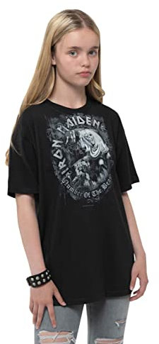 Iron Maiden Kids T Shirt Number of The Beast Official Black Ages 5-14 yrs XL