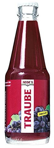 Roter Traubensaft, 12 x 200ml - inkl. 3,30 € Pfand für Flaschen und Harras Pfandrücknahme im örtlichen Getränkefachhandel