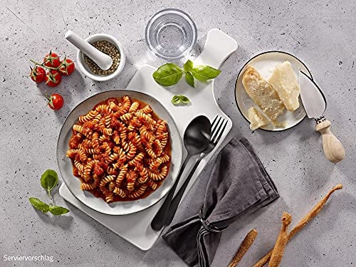 ration1 Nudeln in Tomaten-Basilikum Soße 4x 400g, Fertiggerichte, Notration | 10 Jahre haltbar, vegan & laktosefrei, Outdoor, Trekking Nahrung, Camping Essen, Festival, Notfallnahrung, Langzeitnahrung