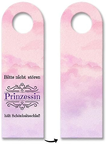 Bitte nicht stören Prinzessin hält Schönheitsschlaf Türhänger in rosa schlafen Prinzessin Türschild Krone Schönheit Tussi