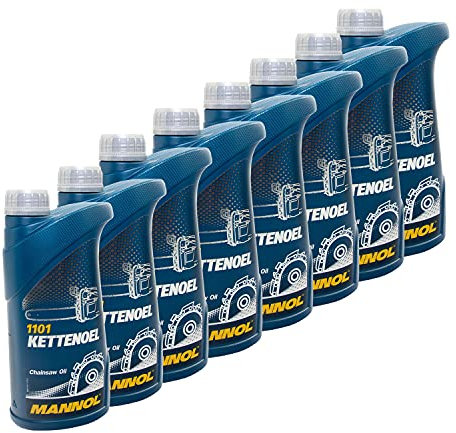 MANNOL MN1101-1 Huile pour chaîne de tronçonneuse 8 x 1 l
