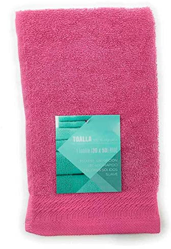 Acan RAMS - Confezione da 4 asciugamani da bidet realizzati in 100% cotone, colore rosa, 30 x 50 cm con bel design sul lato. Asciugamani da bagno con tocco morbido, di piccole dimensioni asciugamano