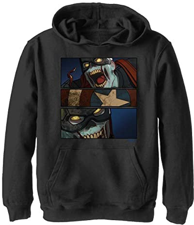 Marvel What If…? - Zombie Cap Panels YTH Hoodie Black 12/13