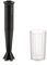 Alessi Plissé MDL10 B - Stabmixer mit Messglas, Thermoplastisches Harz, Europäischer Stecker 500W, Schwarz