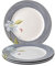 Laura Ashley Heritage Collectables Giftset 4 Dessertteller 20 cm Midnight Pinstripe Porzellan