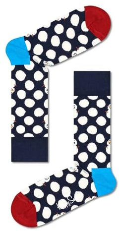 Happy Socks Unisex Happy Socks Big Dot Schneemann Socke