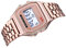 Montre À Poignet Numérique F91w Corloge Électronique Commerciale Réglable Avec Bracelet En Acier Rose or, Registre Numérique Lcd Regarder L'affichage Numérique Montre Le Bracelet De Poignet Métal
