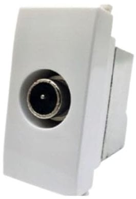 Presa tv derivata Gem compatibile con Vimar Plana 14300.01 bianco - 626B