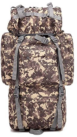 Wanderrucksack Trekking Rucksack 70L Groß Trekkingrucksack Rucksäcken Camping Rucksack Taktisch Rucksack Freizeitrucksack Herren Damen Wasserdicht Business-Rucksack für gelegentliche Schulreisen