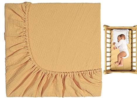 Atmungsaktive Kinderbettlaken | Weiches Musselin-Betttuch für Kid Delight - Musselin-Matratzen-Bettlaken für Kinder 51 x 28 Zoll extra weich und weich für Jungen und Mädchen Facynde