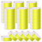 ASTARON Pulseras para eventos 400 piezas Pulseras de papel de neón para eventos Pulseras de fiesta amarillas Brazaletes a granel Pulseras de papel impermeables Pulseras para clubes Concierto