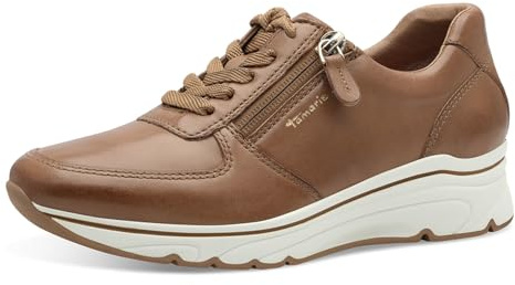 Tamaris Damen Sneaker Low - 1-23711-42 348 37 Cognac Leather