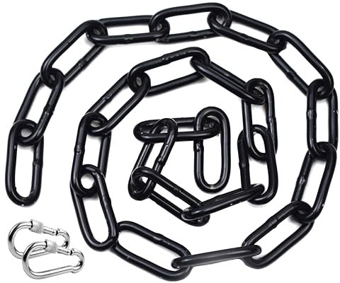 Absperrkette Schwarz - Stahlkette Absperrkette - Ø 5mm - 2 Meter