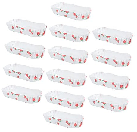BESTonZON 200 Pièces Sortir Le Plateau De Nourriture Doublures De Cupcakes Tasse De Mariage Bateau Barquettes Alimentaires En Papier Kraft Plateau De Cuisson Mini-muffins Papier Pain