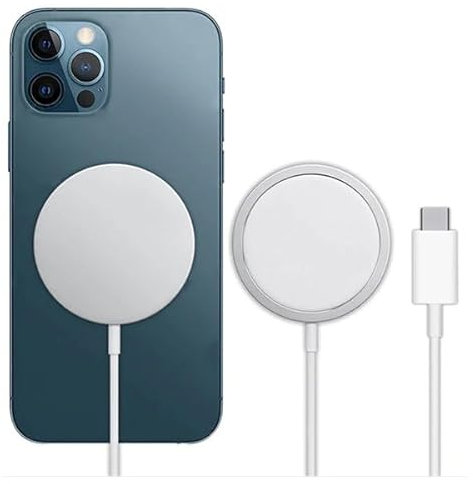 Cargador Inalámbrico Carga Rápida GIFT4ME Compatible con Movil Apple iPhone 15 Pro MAX Blanco