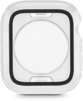 Hama Schutzhülle für Apple Watch 7/8/9, 45mm (Rundum Displayschutz, Schutz für Apple Watch Glas, Kratzschutz Case, Hülle für Apple Watch Display) Transparent