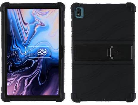 Custodia per tablet TCL 10 Tab Max da 10,36 pollici, custodia per tablet in morbido silicone regolabile per TCL 10 Tab Max 10,36 '' 2021 (nero)