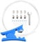 Bowden PTFE Schlauch 2 m, 1,75 mm Filament mit 4 Paar PC4-M6- und PC4-M10-Pneumatikanschlüssen und Teflon Rohrschneider Set für Creality Ender 3 V2/ Ender 3/ Ender 3 Pro/Ender 5/ CR-10/10S 3D-Drucker