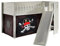 Paris Prix Lit Enfant Toboggan & Tente Scott Caribian Pirates 90x200cm Blanc