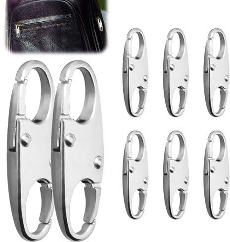Suitcase Locks, Zipper Locks for Backpacks Suitcase Lock Mini Padlock, Backpack Lock Anti-Theft Detachable Zip Connector Double-Sided Small Zip Clips Suitable for Travelling Camping Hiking (Classical)
