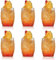 TESIN Lot de 6 gobelets en verre Tiki - 470 ml - Transparent - Double gobelet à cocktail à l'ancienne - Pour Mai Tai, Pina Colada, Punch, Luau hawaïen