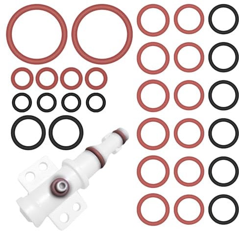 30 Pieces for Philips Fully Automatic Coffee Machine Seal Oring Philips Latte Go Sealing Rings O-Ring Grease Rubber Coffee Machine Spare Parts Brewing Group Seal Set Saeco Xelsis Spare Parts