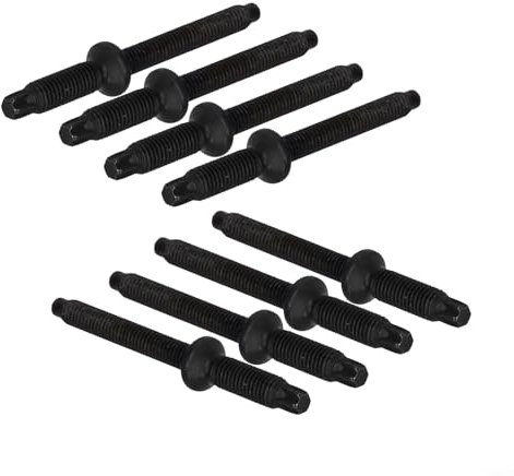 Lot de 8 goujons d'injecteur en métal 198283 3M5Q9D927BA 1233685 compatibles avec Berlingo, Ford, C-Max, Fiesta, Focus, Fusion, SX4, Mini, Cooper
