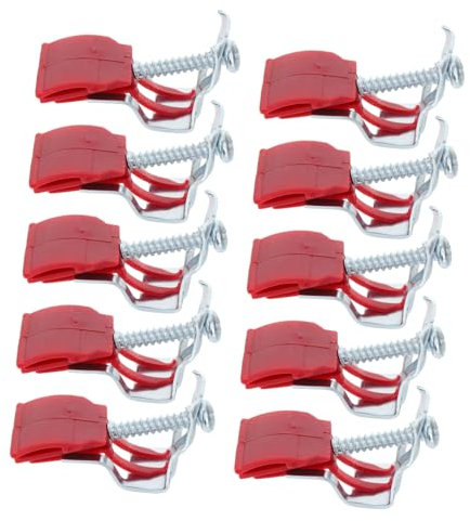 SHINEOFI 10piezas Clips Montaje Fregadero Cocina Tornillos Perforantes Ajustables Oscuro Accesorios Cocina Herramientas Suministros Fregaderos