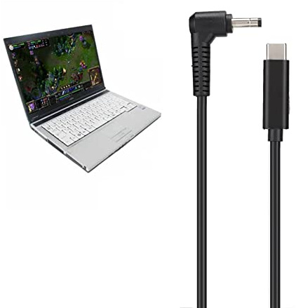 Tomantery Male To Male Adapter Cable, 65W Length 1.5m Light Weight PD Power Adapter Cable PD Inducing Chip for Asus Ultrabook