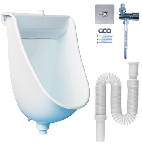 Urinoir sans eau pour homme urinoir mural | en plastique, sans eau, séparateur d'urine portable pour camping, jardin, cave, chantier, WC