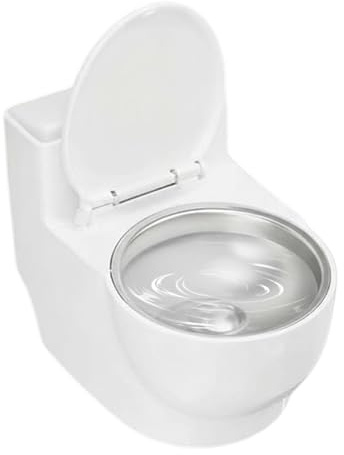 Katzen-Wasserspender In Toilettenform, Toiletten-Wassernapf Für Katzen, h-austier-Wassernapf In Toilettenform, An Der Wand Montierte Katzen-B-Eule In Toilettenforms