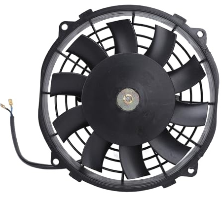 Cocoarm Ventilateur Mince de 7 Pouces, Ventilateur de Refroidissement de Radiateur électrique Durable et Haute Performance pour Voiture, 12 V 80 W, Idéal pour les Véhicules avec un Espace limité