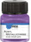KREUL 77281 - Acryl Metallicfarbe, 20 ml Glas in flieder, glamouröse Acrylfarbe mit Metalliceffekt auf Wasserbasis, cremig deckend, schnelltrocknend und wasserfest