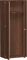 Geramöbel Garderobenschrank mit ausziehbarem Garderobenhalter, 1 Dekor-Einlegeboden, abschließbar, 800x425x1920, Nussbaum/Nussbaum
