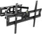 tectake® TV Wandhalterung neigbar & schwenkbar, VESA max 600x400, für 81cm - 254 cm (32 - 100) bis 120 kg, schwarz