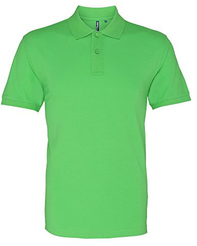 Asquith & Fox Men's Asquith and Fox Men's Polo Short Sleeve Polo Shirt, Green (Lime 000), Medium (Manufacturer Size:Medium)