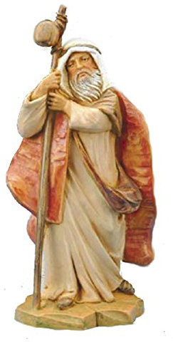 Roman Fontanini Inc., Isaiah The Shepherd, 5 Collection, Nativity Figure and Accessories, Hand Sculpted and Painted