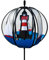 CIM Windspiel - Satorn 28 Lighthouse ROTER Sand - wetterbeständig - Durchmesser:Ø28cm - Gesamthöhe : 100cm - kugelgelagerte Aufhängung