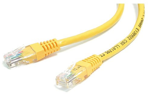Cable-Core CAT 6 Network Cable. Ethernet LAN 10/100/1000 Gigabit Patch Lead Yellow 1m