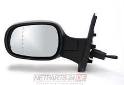 Johns, Außenspiegel Spiegel passend für Nissan Micra K12 01/2003-06/2010 Links schwarz | Kompatibel mit: NISSAN MICRA C+C III, MICRA III