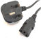 3 Prong power cable - kettle lead 2m - IEC C13 H05VV-F 0.75mm² 3G 13A - For TV, Desktop, Mac, Computer, Printer, Projector, Kettle, soup maker and more - Monitor power cable uk - Length: 2M / 6.5ft