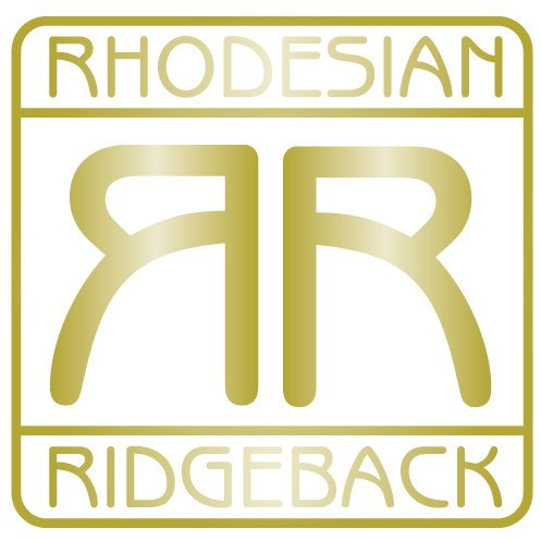 Aufkleber Rhodesian Ridgeback für Auto, Motorrad, Anhänger, Schilder, Fenster Größe 7x7 cm in Gold Metallic