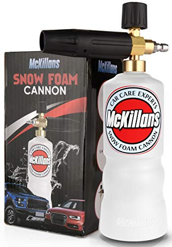 McKillans Car Wash Foam Cannon for Pressure Washer - Snow Lance Soap Dispenser for Car Washing with Adjustable Thick Foam - Including 1/4 Quick Connector