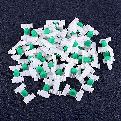 Clip de fixation pour voiture, 50 pièces Bordure de fixation pour clip de fixation de fixation de porte-voiture en plastique blanc série 3 E36 E46