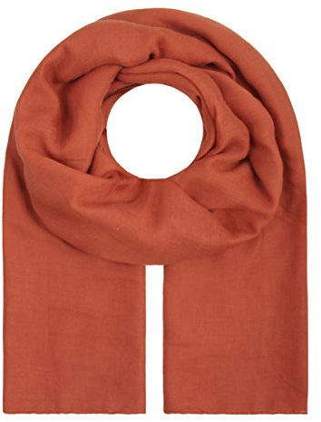 Majea Tuch Aurora“ großes Damen-Halstuch Pareo Sarong Damen Schal Tuch einfarbig uni Schals und Tücher (880011) (rost-braun)
