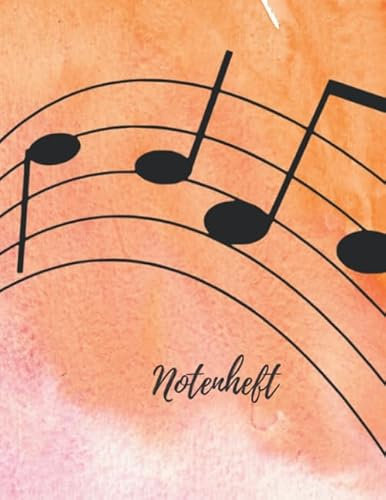 Notenheft: Notenheft,notenblatt leer,notenheft blanko,Dickes Notenbuch - 100 Seiten - hohe Qualität