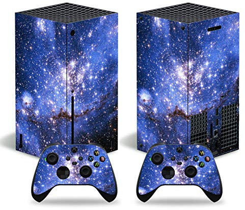 Vinyl-Aufkleber für Microsoft Xbox Serie X Konsole, Blau Sky Xbox Serie X Skins Wrap Aufkleber mit zwei kostenlosen kabellosen Controller-Aufklebern