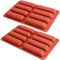 2 Pièces Moule Forme Gâteau,Moule en Silicone à Biscuits Rectangulaire,pour Pain, Barre de Chocolat/Granola